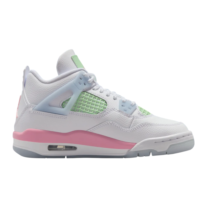 jordan 4 white pink green