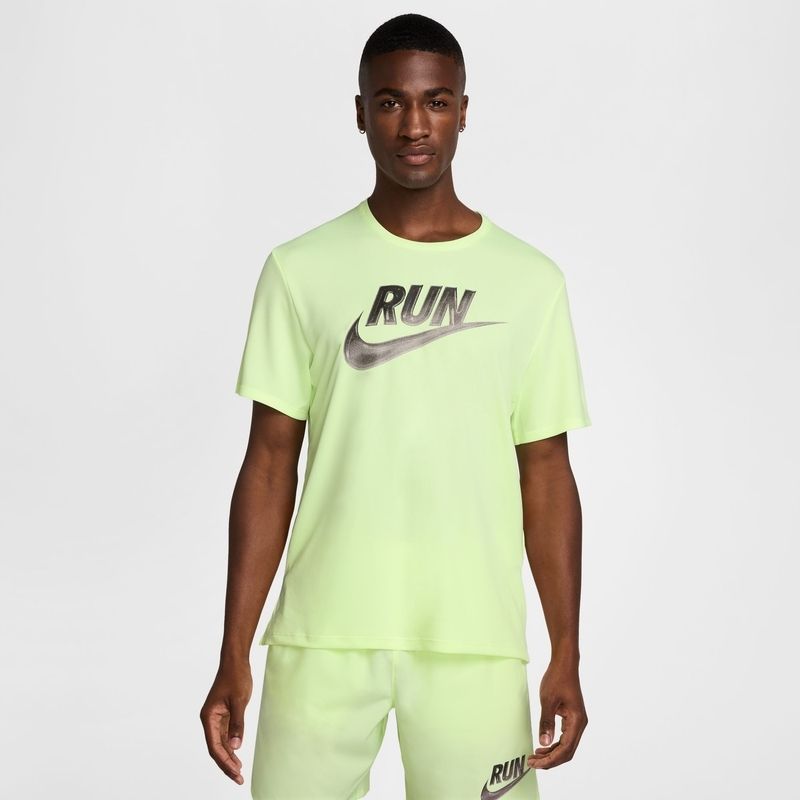 ★ Nike★ Miler Run Energy Dry Fit Short Sleeve Running Top Nike Mens Miler Run Energy Dri-FIT Running Short Sleeve T