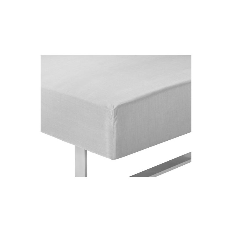 Fitted Sheet Mattress Cover 90 x 200 x 35 cm Light Grey