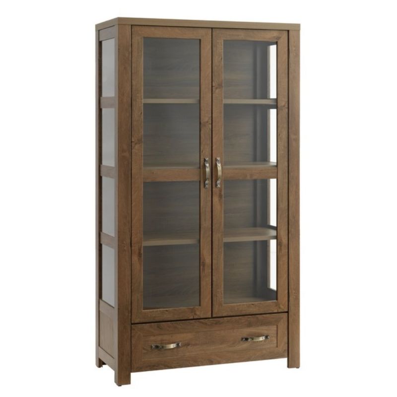 Buy Display cabinet JUNGEN 2 doors wild oak Online From JYSK Buy Display cabinet JUNGEN 2 doors wild oak Online From JYSK