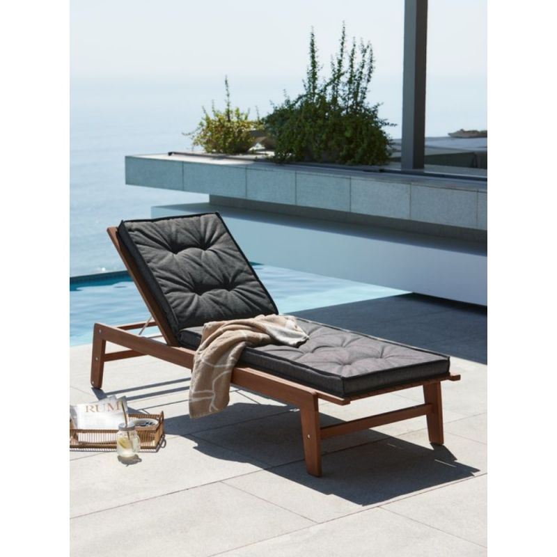 Buy Cushion sun lounger REBSENGE dark grey Online From JYSK Kuwait