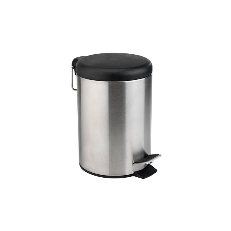 Pedal Bin Gunsta Three Litre Steel/Black Color Dustbin