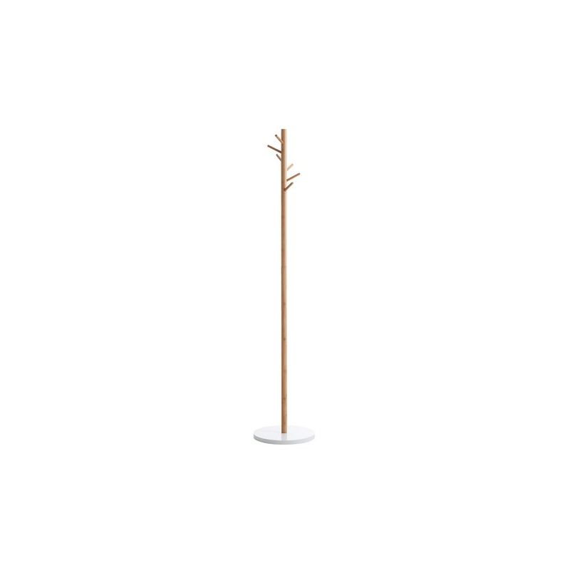Coat Stand Vandsted White Bamboo Color Cloth Stand