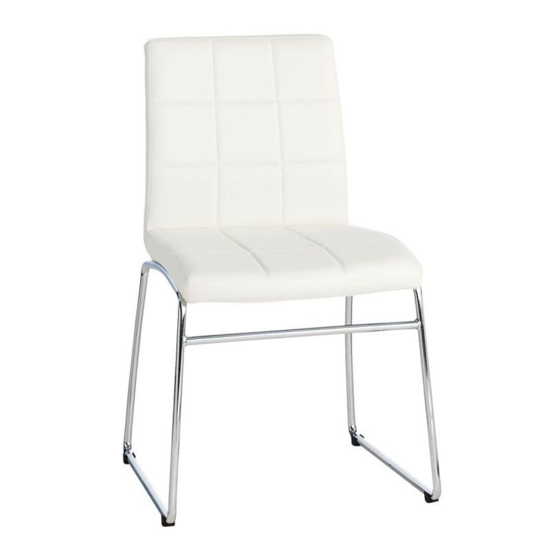 Dining Chair Balcony Chair Hammel White/Chrome Color