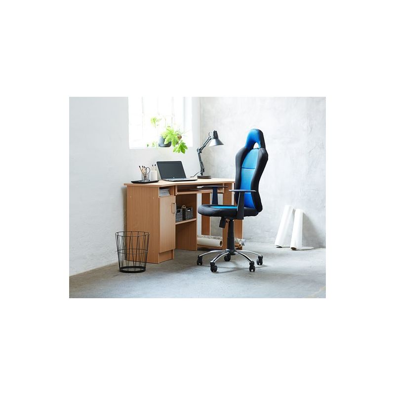 Snertinge Gaming Chair Black Blue Console Chair