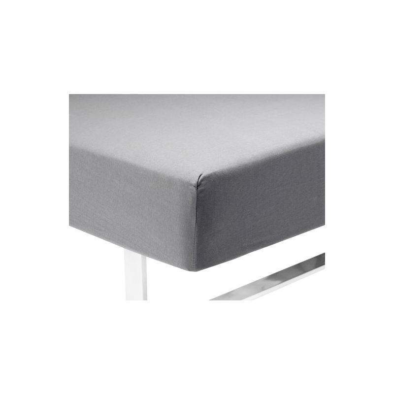 Jersey Sheet 140/150x200x40cm Grey Mattress Cover Sheet