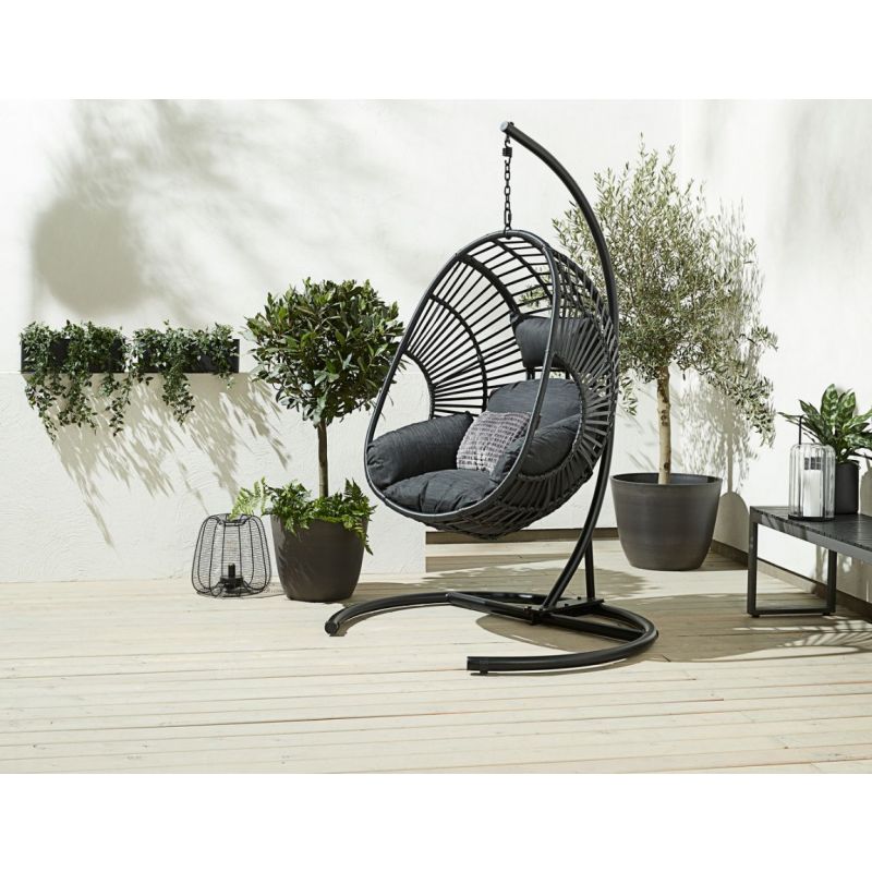 Buy Hanging chair GJERN black Online From JYSK Kuwait