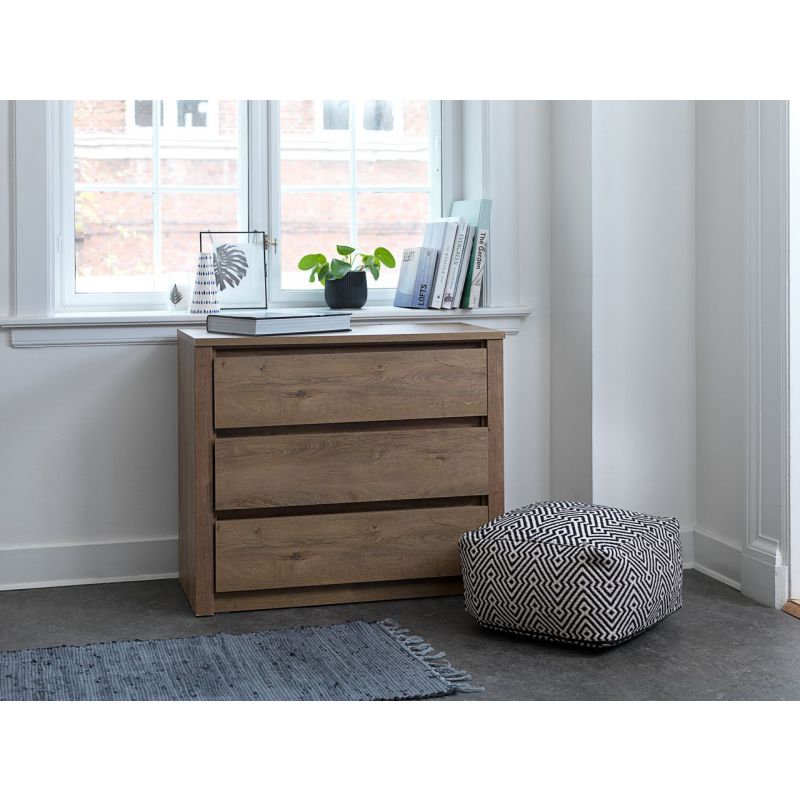 Buy 3 drawer chest VEDDE wild oak Online From JYSK Kuwait