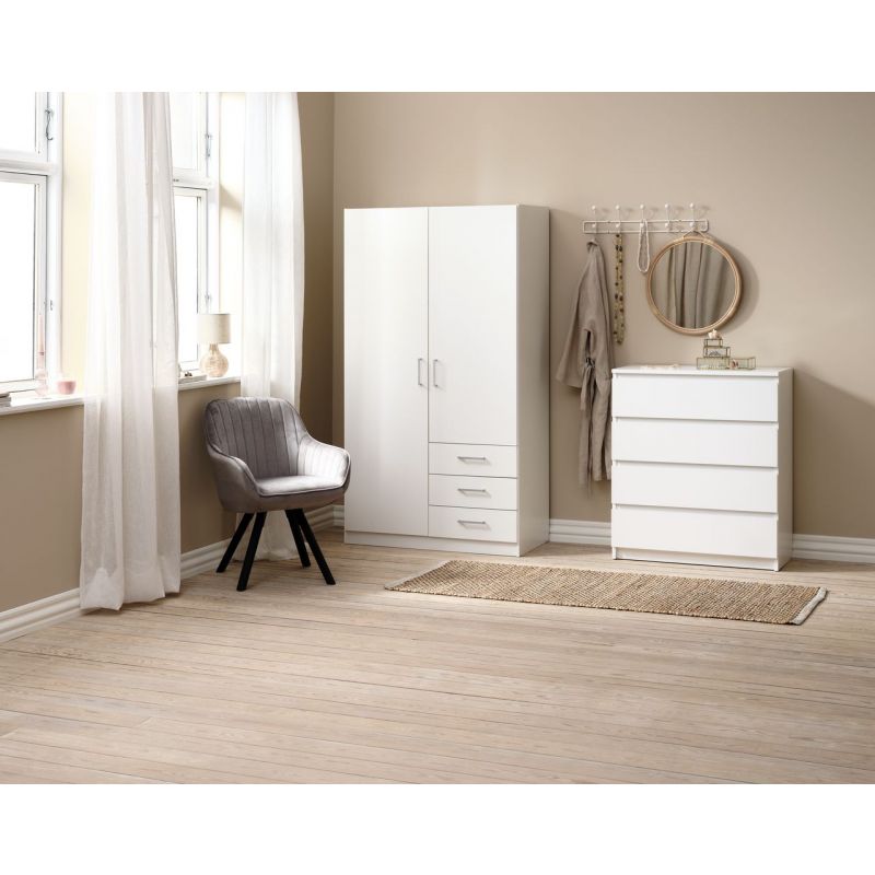 Buy Coat rack GREVINGE 5 5 hooks white Online From JYSK Kuwait