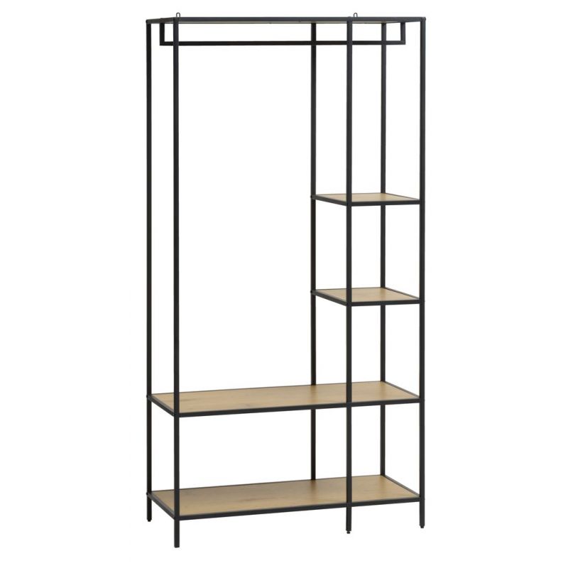 Hallway unit TRAPPEDAL oak/black