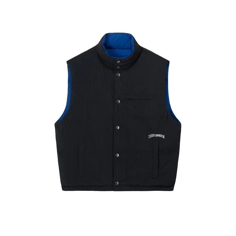 Stussy REVERSIBLE DOWN WORKGEAR VEST カーキ Stussy REVERSIBLE DOWN WORKGEAR VEST カーキ