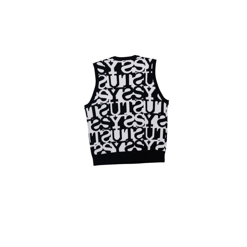 Buy STUSSY MEN'S STACKED SWEATER VESTOnline in Kuwait - SNKR