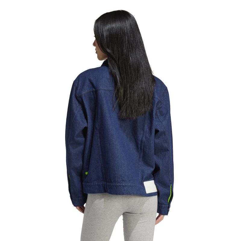 ★関税込★adidas★adidas x KSENIASCHNAIDER W DENIM JACKET★ adidas Originals: Blue KSENIASCHNAIDER Edition Denim Jacket