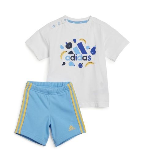 Adidas Kid's Essentials Allover Print Tee Set