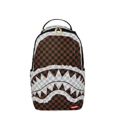 Spraygroundsip Brown And Cream Tear Dlxsv Backpack