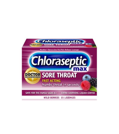 Chloraseptic Max Wild Berries 15 Lozenges