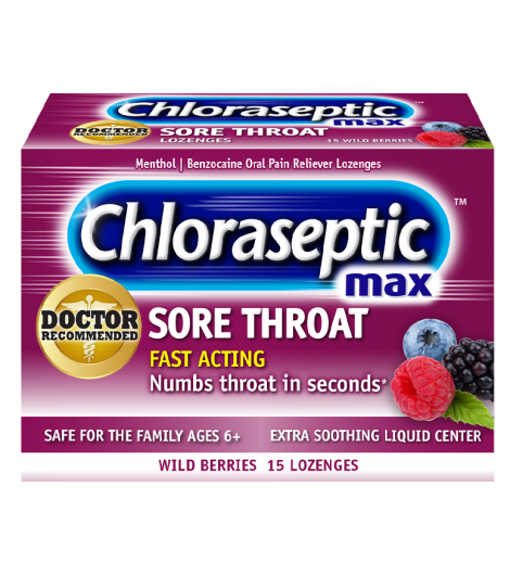 Chloraseptic Max Wild Berries 15 Lozenges