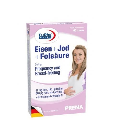 Eurho Vital Eisen Iron+Folic 60's