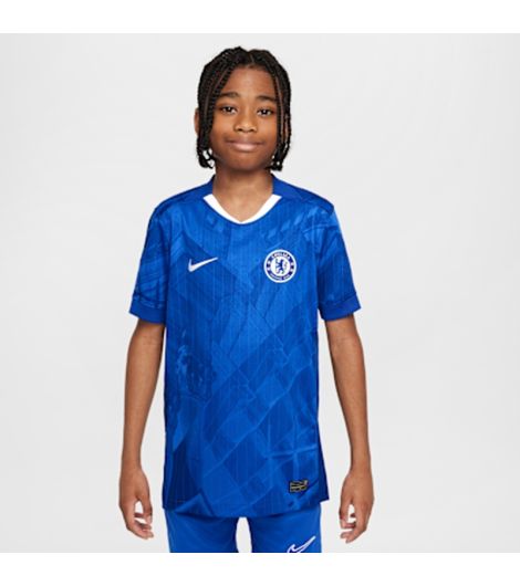 *Pre-Order* Chelsea F.C. 2025/26 Stadium Home Older Kid's Nike Dri-FIT Football Replica Shirt