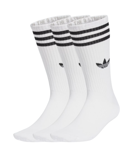 ADIDAS 3-STRIPES HIGH CREW SOCKS (3 PAIRS)