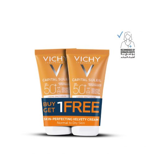 Vichy Ideal Soleil Skin Perfecting Velvety Cream 1+1Pack