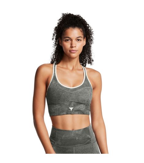 Under Armour Women's Project Rock Infinity Let's Go Ll Printed Bra