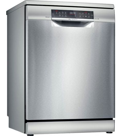 Bosch Series 6 Free-Standing Dishwasher, 7 Programs, 13 Place Settings, SMS6HMI27M - Silver Inox