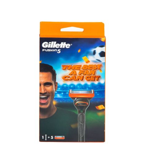 Gillette Fusion Razor Handle + 5 Blades