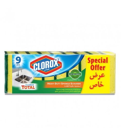 Clorox Heavy Duty Sponge Scourer 9 Piece