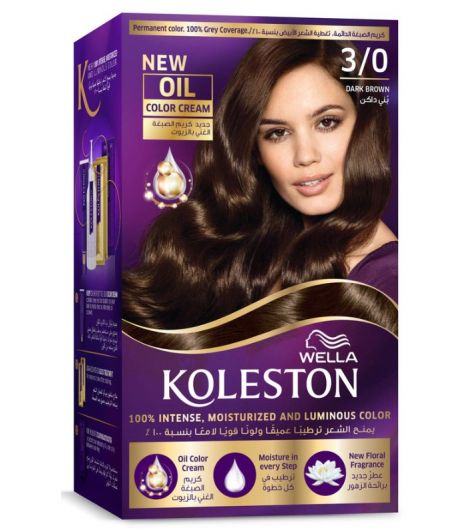 Koleston Hair Color Creme Kit 3/0 Dark Brown