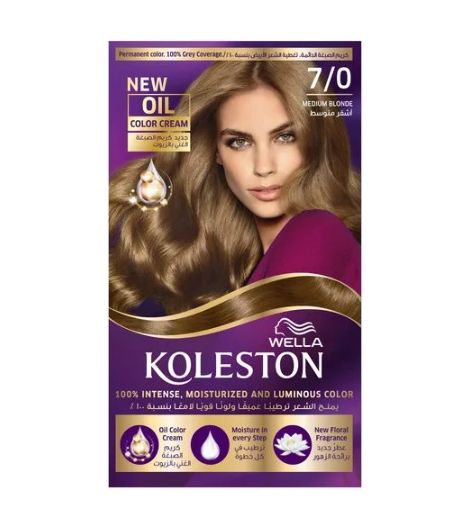 Koleston Hair Color Medium Blonde Kit 7/0