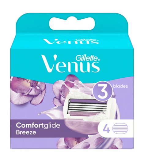 Gillette Venus Razor Comfort Glide Breeze 4 Pieces