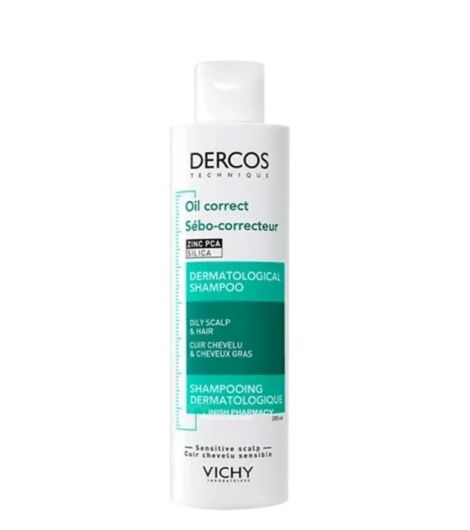 Vichy Dercos Oil Correct Zinc + Silica Shampoo 200 ml