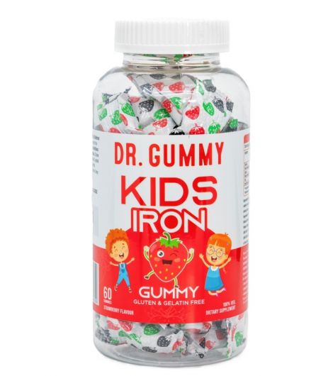 Dr.Gummy Kids Iron Strawberry Falvor 60 Gummies