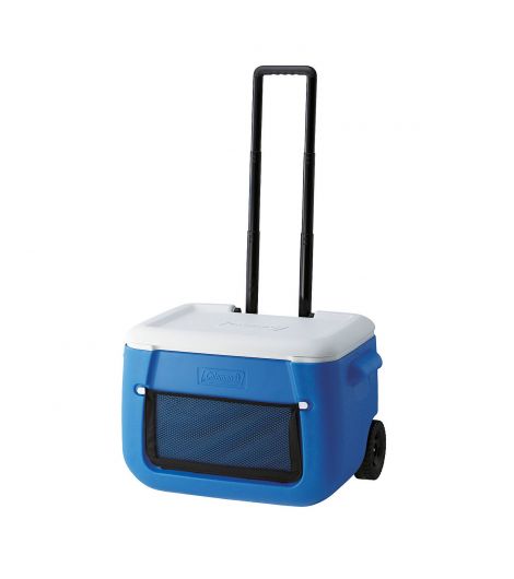 Coleman Cool Box 50 Qt Poly-Lite Wheeled Mesh, 47 Litres Capacity