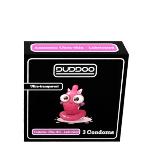 Duddoo Anatomic Ultra Thin Lubricated Condoms 3 Pcs/Pck
