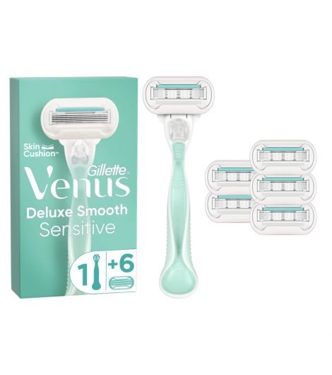 Venus Deluxe Smooth Sensitive Refills 6