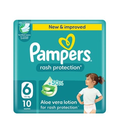 Pampers Rash Protection S6 10 Diapers