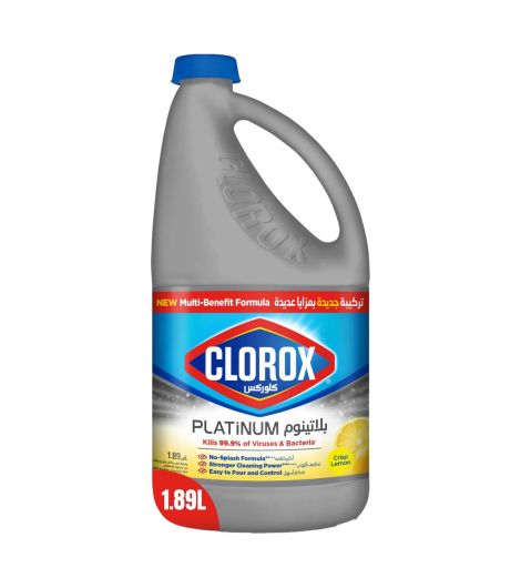 Clorox Platinum Bleach Crisp Lemon 1.89 Litres