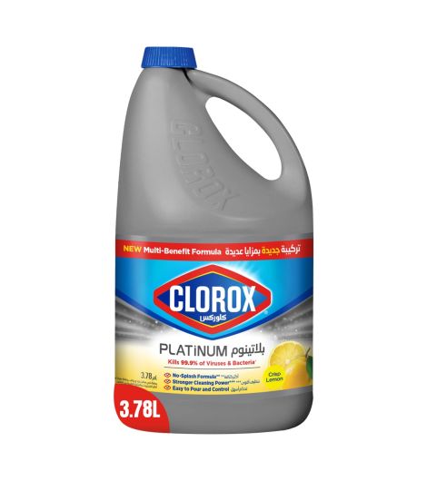 Clorox Platinum Bleach Crisp Lemon 3.78 Litres