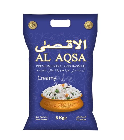 AL AQSA PREMIUM CREAMY BASMATI RICE 5KG