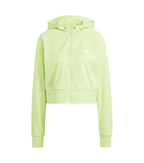 Adidas Women's Aeroready Game And Go Full-Zip Hooded Fleece Jacket