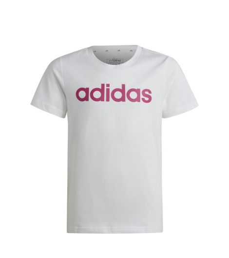 Adidas Essentials Linear Logo Cotton Slim Fit Girl's Tshirt