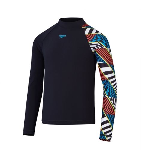 Speedo Kid's Boys Digital Long Sleeve Rash Top