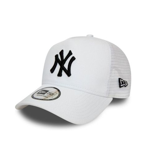 New Era New York Yankees White A-Frame Trucker Cap