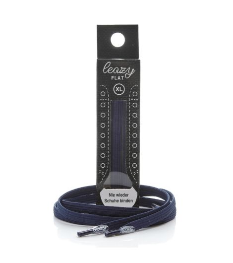 Leazy Flat Shoelaces -Navy