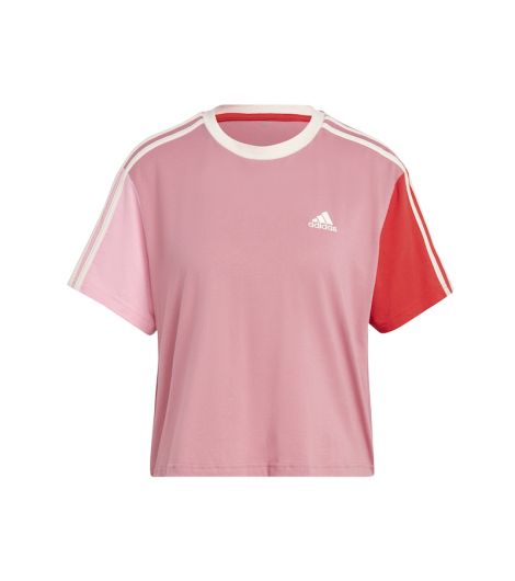 Adidas Essentials 3-Stripes Single Jersey Crop Women's Top