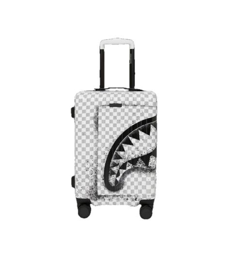Sprayground Red Stencil Shark Carry-on Hard Luggage