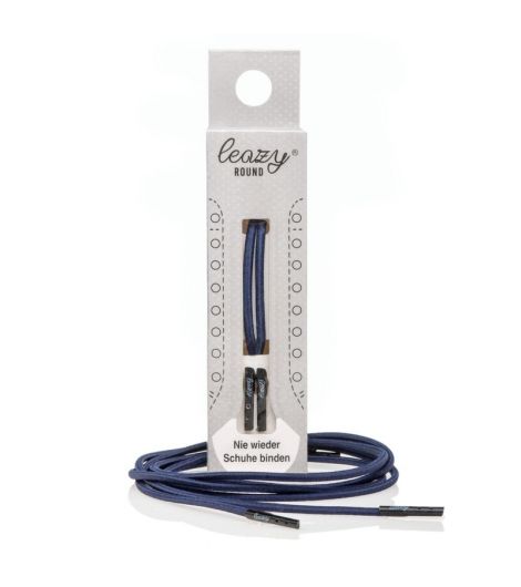 Leazy Round Shoelaces -Navy