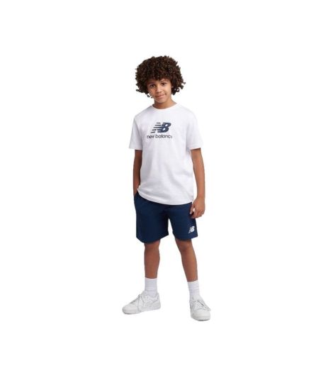 New Balance Stacked Kid's Logo Tee & FT Short Set